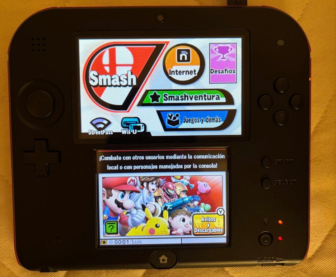 北米版 ニンテンドー2DS 本体＋ソフト4本