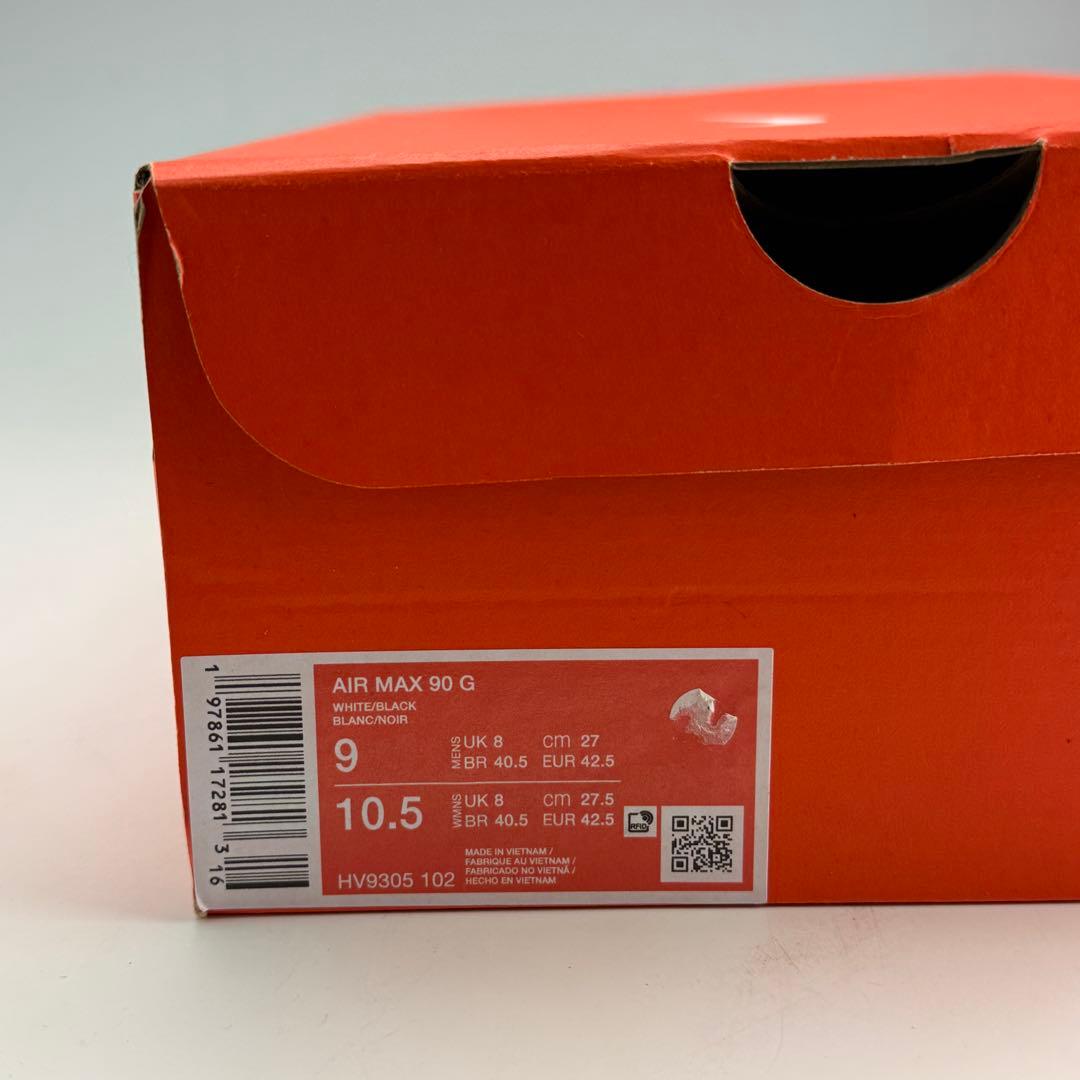 27cm ナイキ エアマックス90 G \"ホワイト/ブラック\" ゴルフシューズ