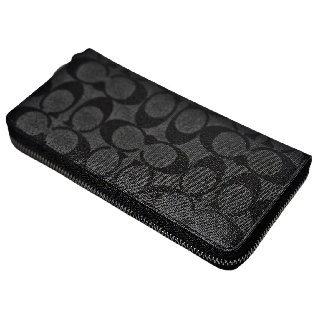 COACH アコーディオン ウォレット シグネチャー キャンバス F58112