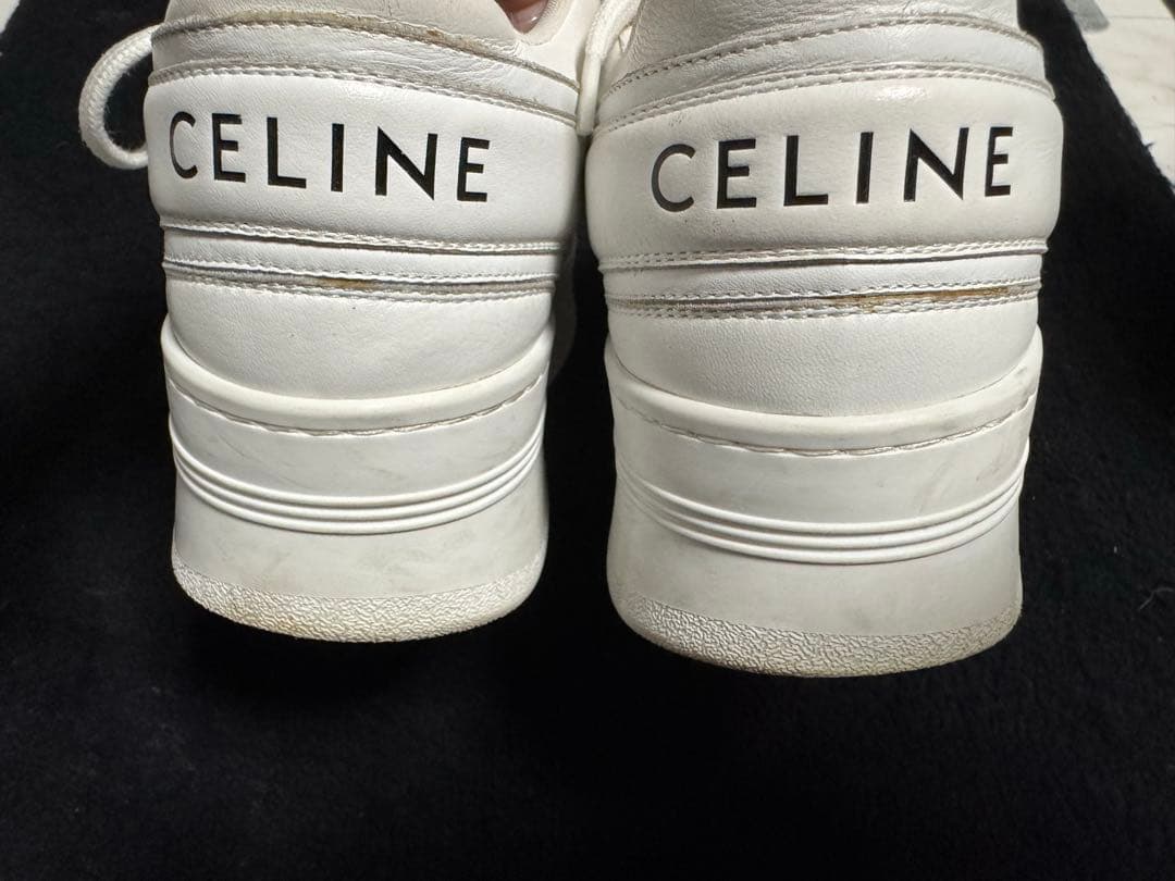 CELINE ホワイト プラットフォームスニーカー　24cm ★限定セール
