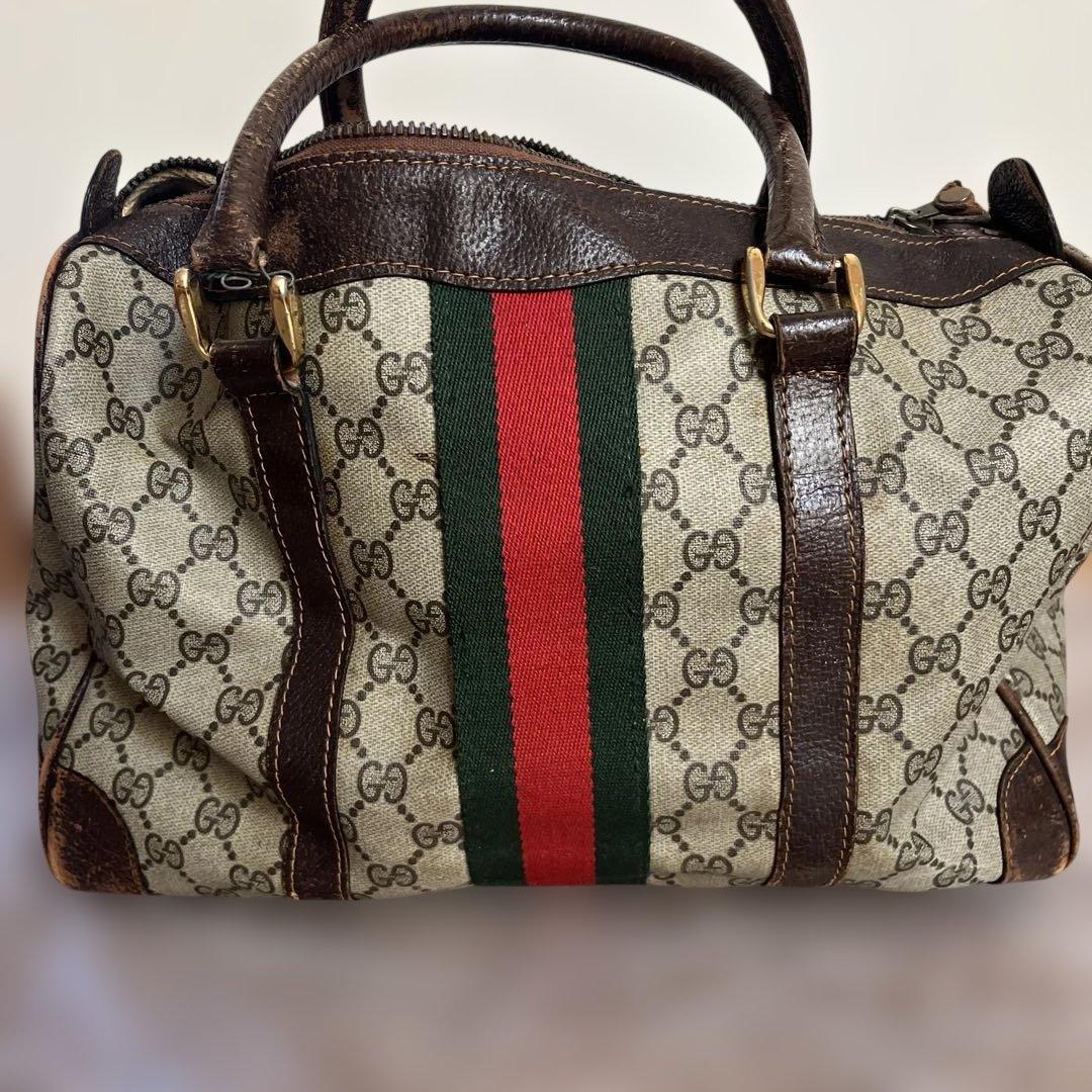 Gucci GGキャンバス ボストンバッグ