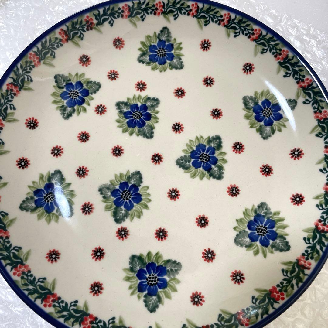 新品　ポーリッシュポタリー ディナープレート　大皿　ポーランド食器