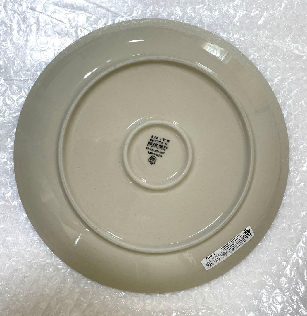 新品　ポーリッシュポタリー ディナープレート　大皿　ポーランド食器