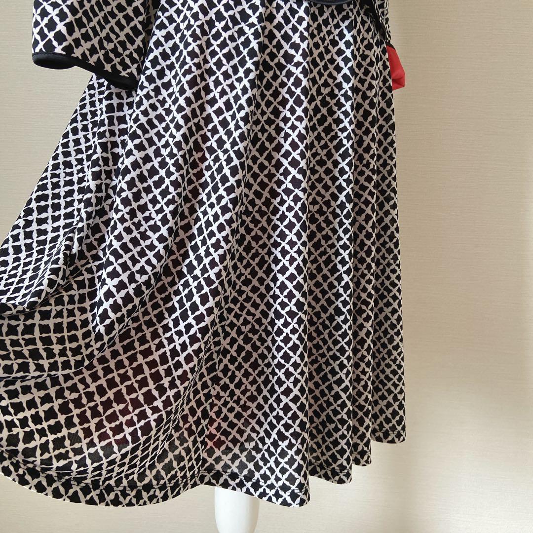 美品！レジィーナロマンティコ　スカートスーツ　チェック　黒白　36 ストレッチ