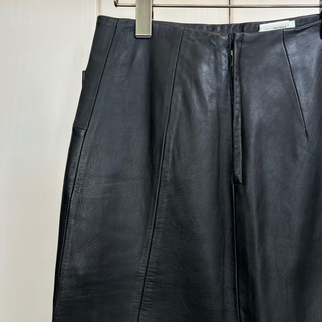 JUNYA WATANABE 00AW 再構築 シープレザー ロングスカート