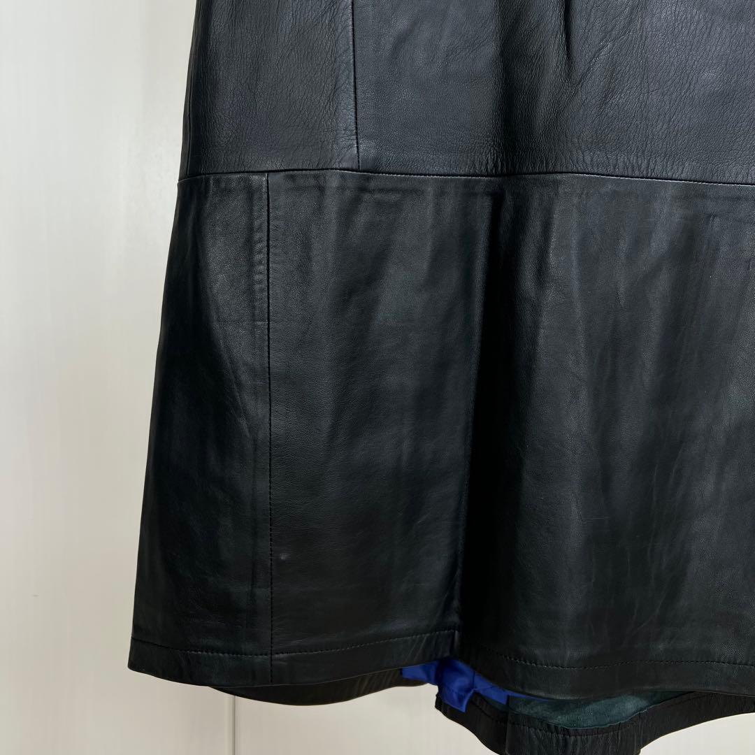 JUNYA WATANABE 00AW 再構築 シープレザー ロングスカート