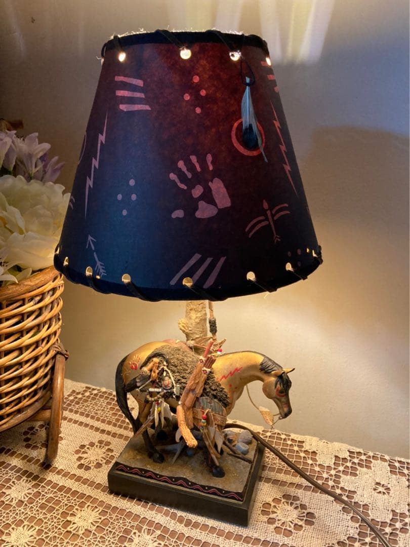 ポニー 馬 フロアスタンド 卓上スタンド インテリア アンティーク テーブル