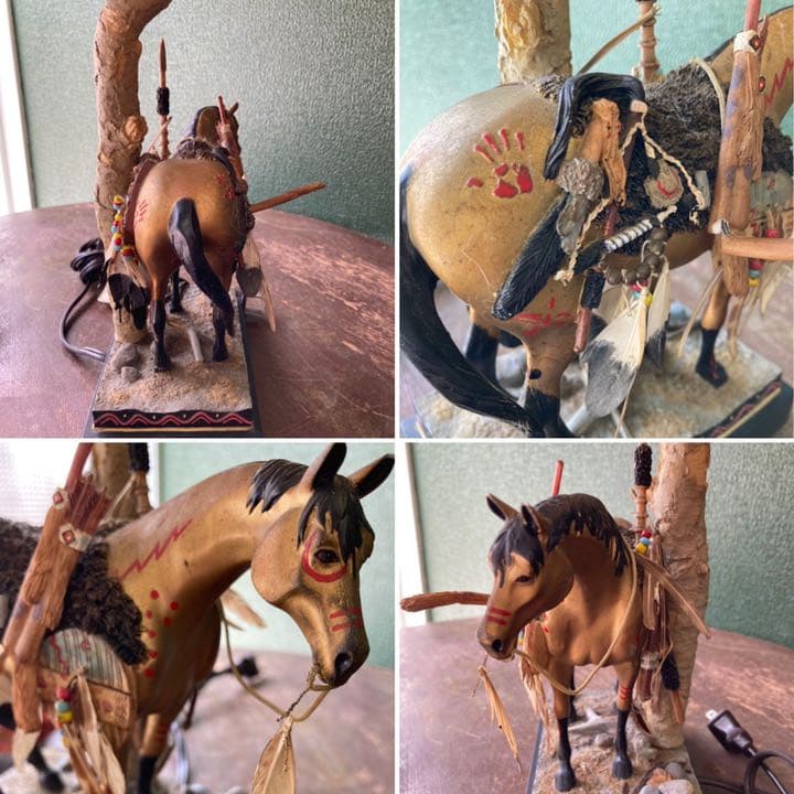 ポニー 馬 フロアスタンド 卓上スタンド インテリア アンティーク テーブル