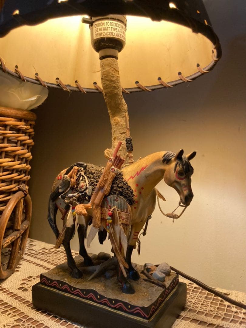 ポニー 馬 フロアスタンド 卓上スタンド インテリア アンティーク テーブル