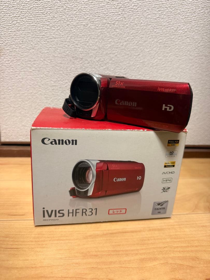動作確認済み　Canon iVIS HF R31 レッド