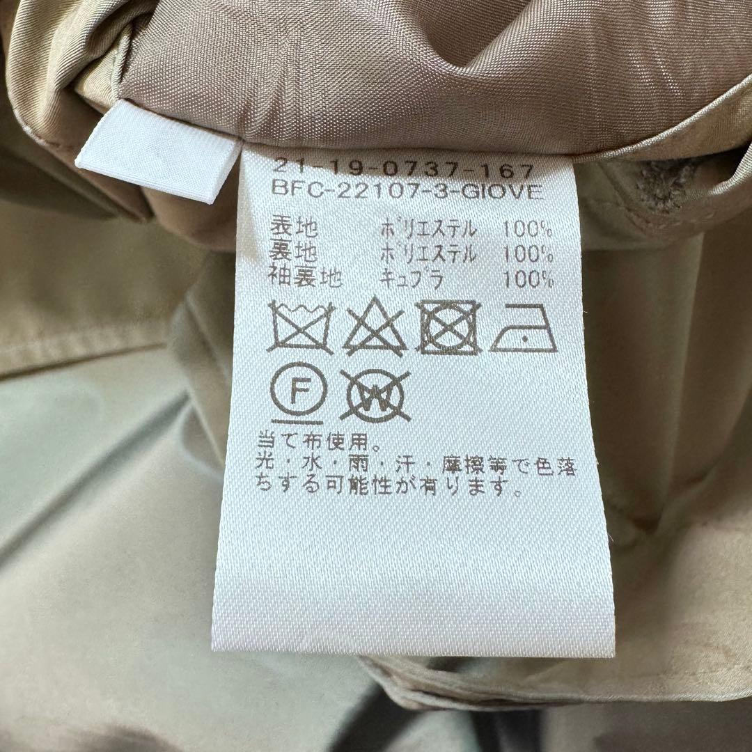 未使用級 XL相当◎ビームスエフ 名品 シングルラグランスリーブコート オリーブ