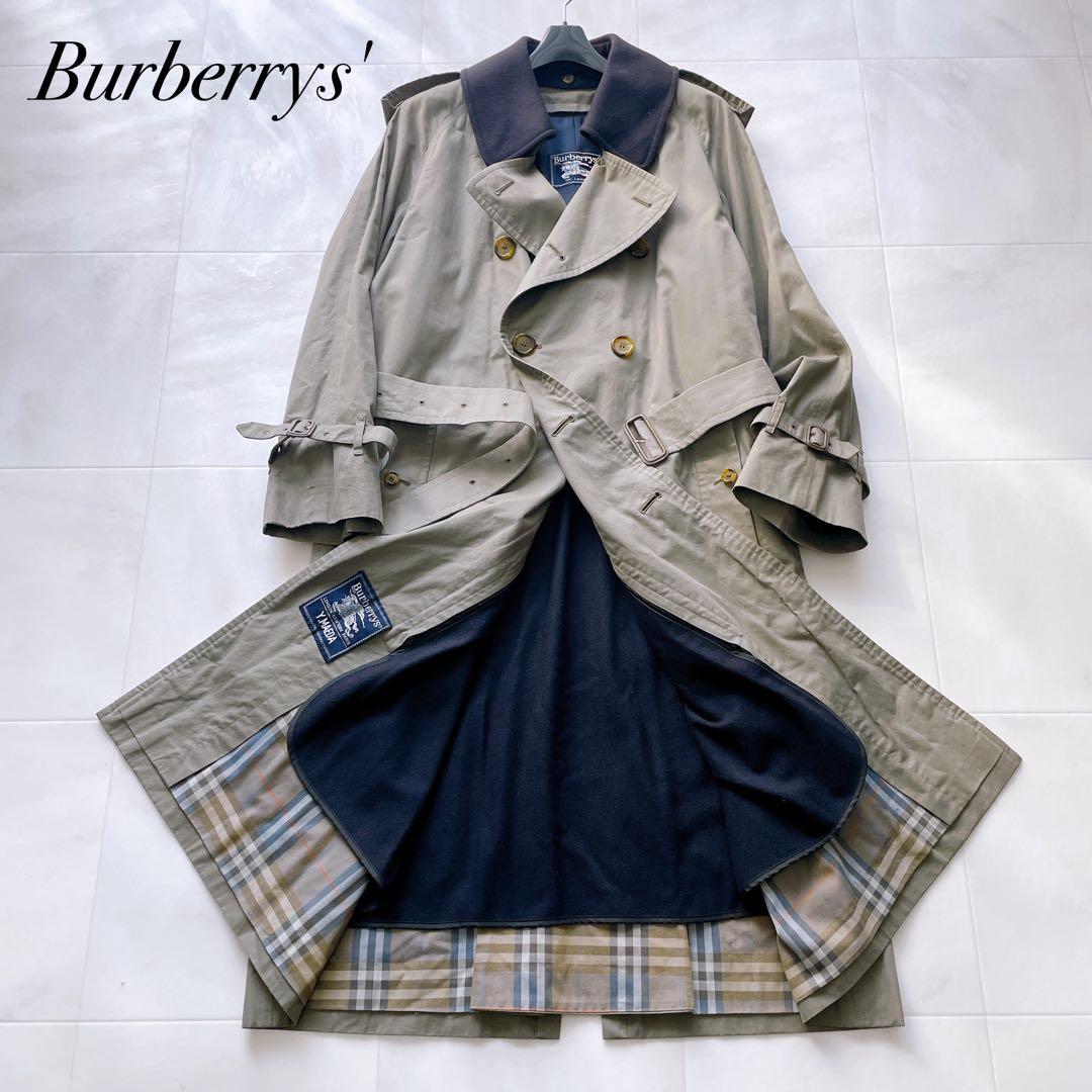 【希少】 Burberry トレンチコート 一枚袖 フルセット カーキ 34