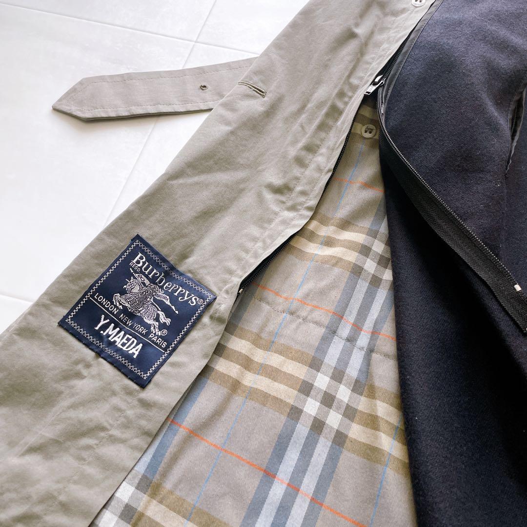 【希少】 Burberry トレンチコート 一枚袖 フルセット カーキ 34