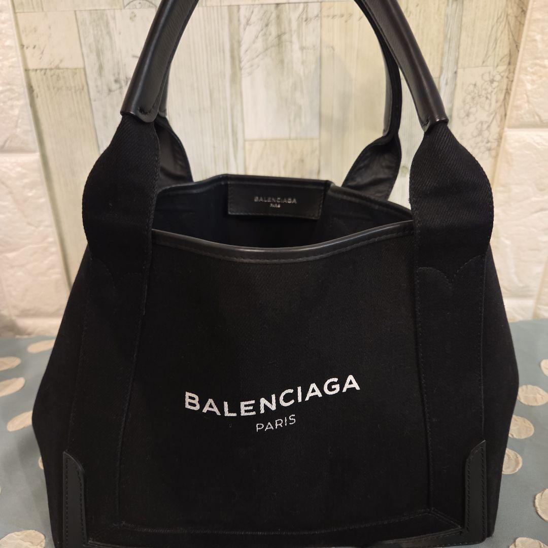 バレンシアガ　トートバック　ネイビーカバス　正規品