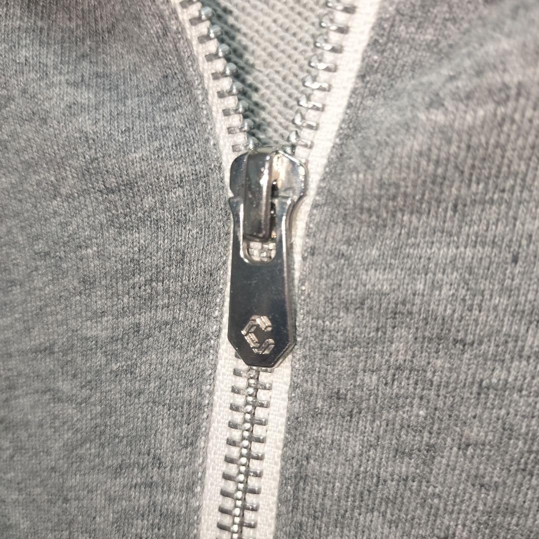 24年製 CRONOC クロノス オーバーサイズジップアップ パーカー グレー