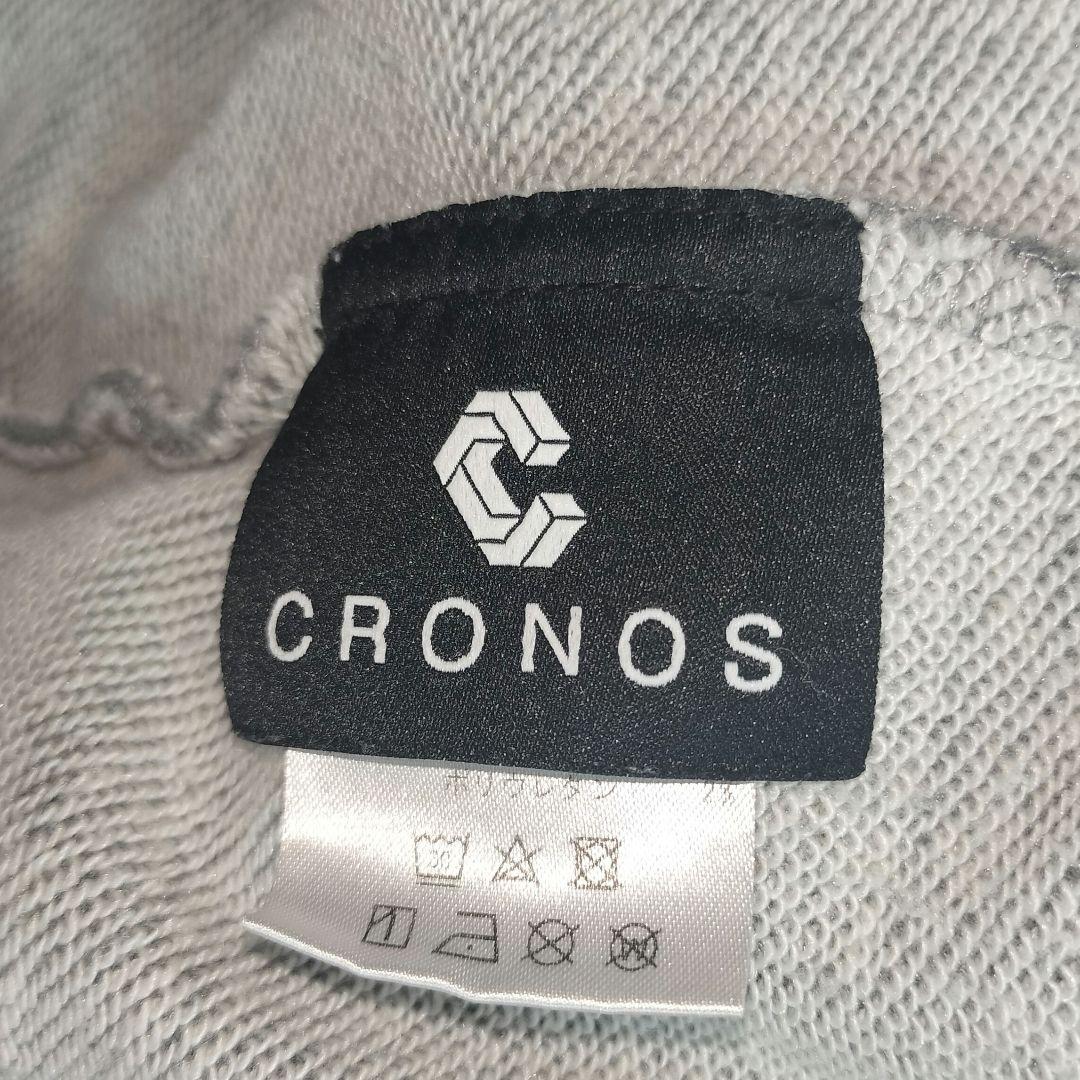 24年製 CRONOC クロノス オーバーサイズジップアップ パーカー グレー