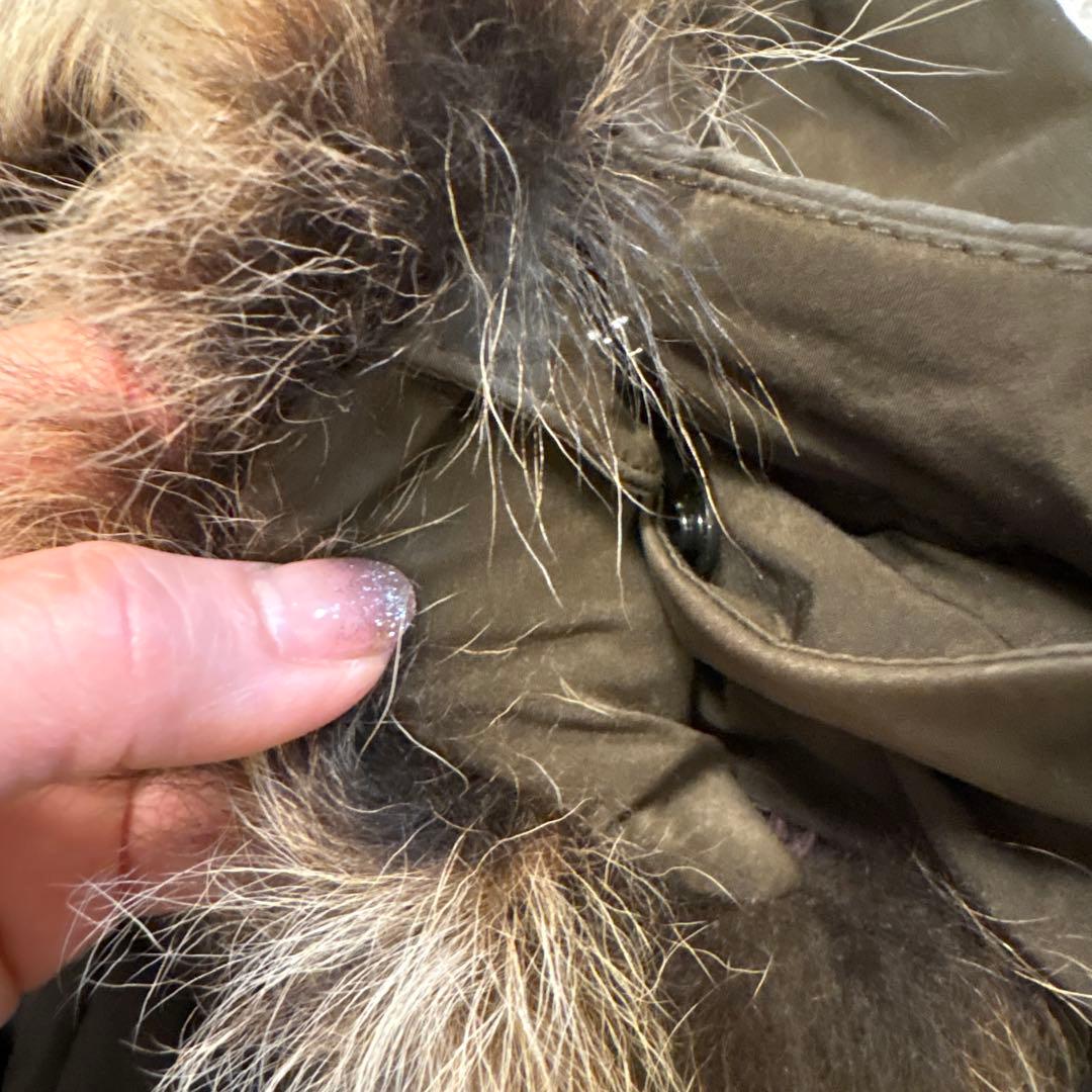 ひ*こ様 タトラス TATRAS フード付き ダウン ポンチョ・サイズ１・カーキ