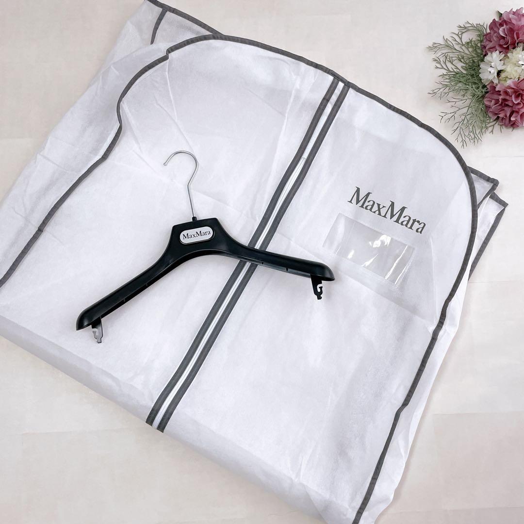 美品✨マックスマーラ 白タグ ダブルブレスト チェスターコート カシミヤ混 38