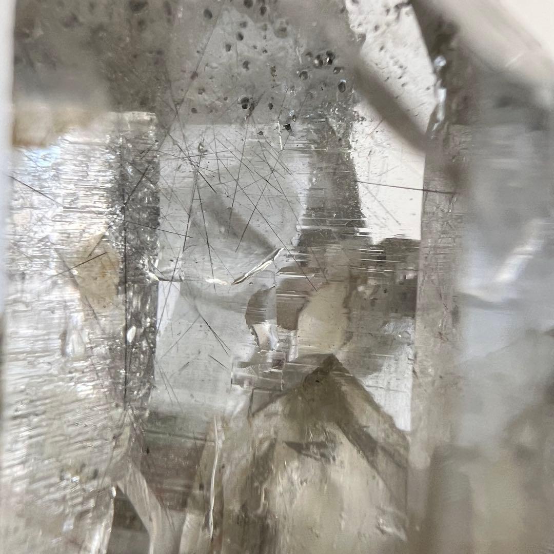 ヒマラヤ　マニハール産　ルチル＆アテナース入り水晶　クローライト　ルチルクォーツ