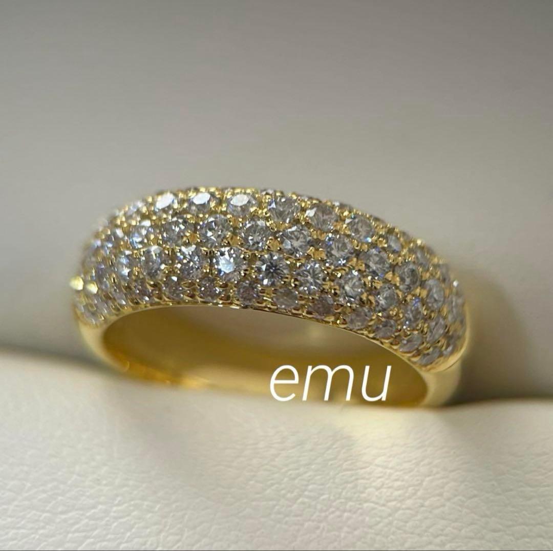 最高級モアサナイト / パヴェリング / YG