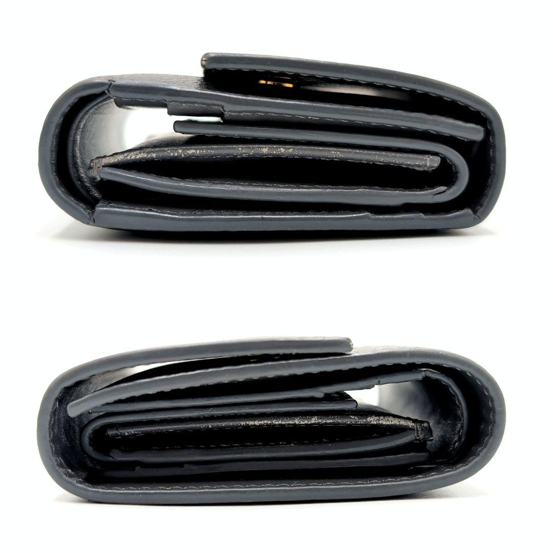 CELINE セリーヌ スモールトリフォールド ミニ財布 グレインレザー グレー