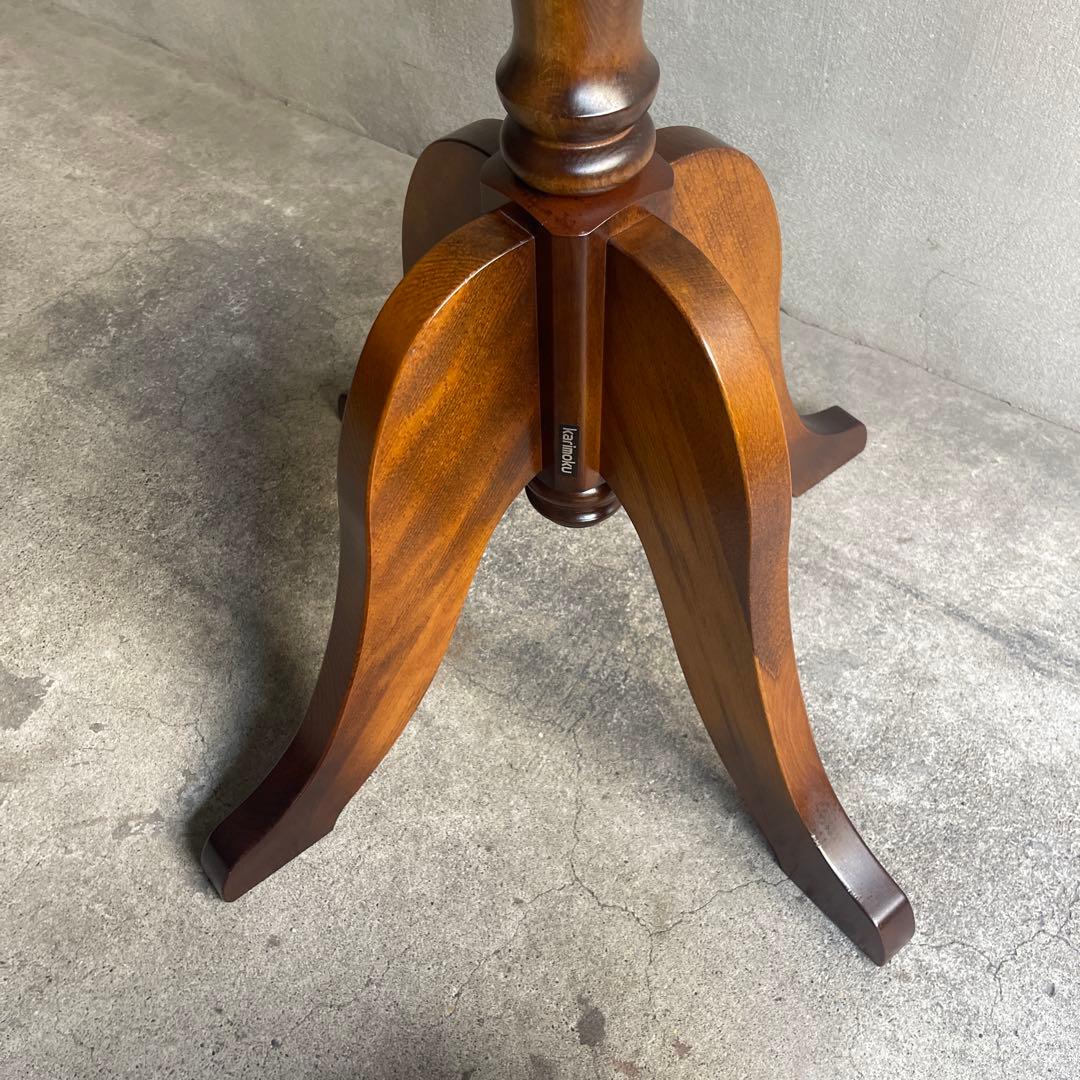 美品　カリモク コロニアル ハンガーラック ポールスタンド