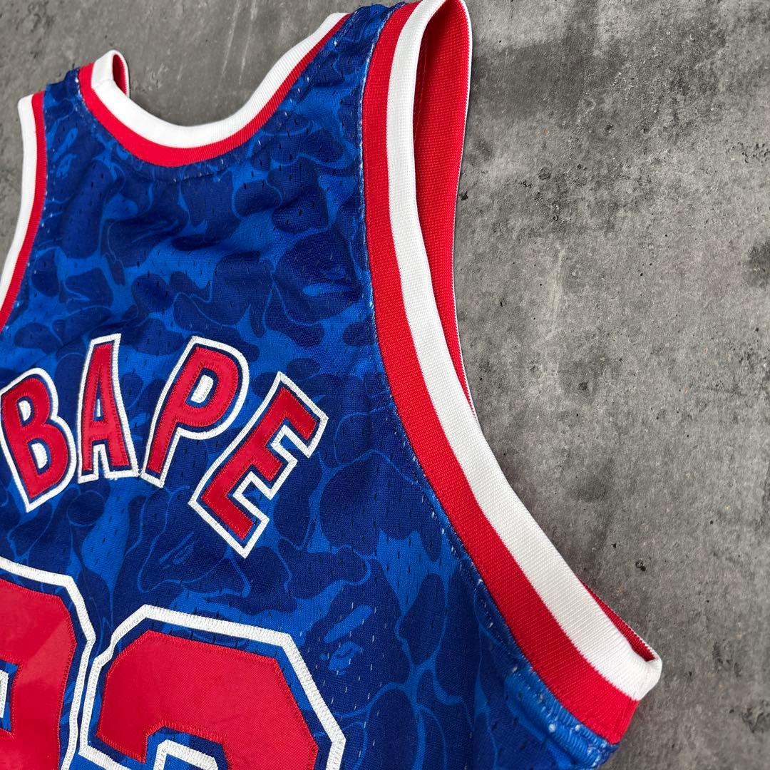 トップス A BATHING APE X MITCHELL & BROOKLYN NETS