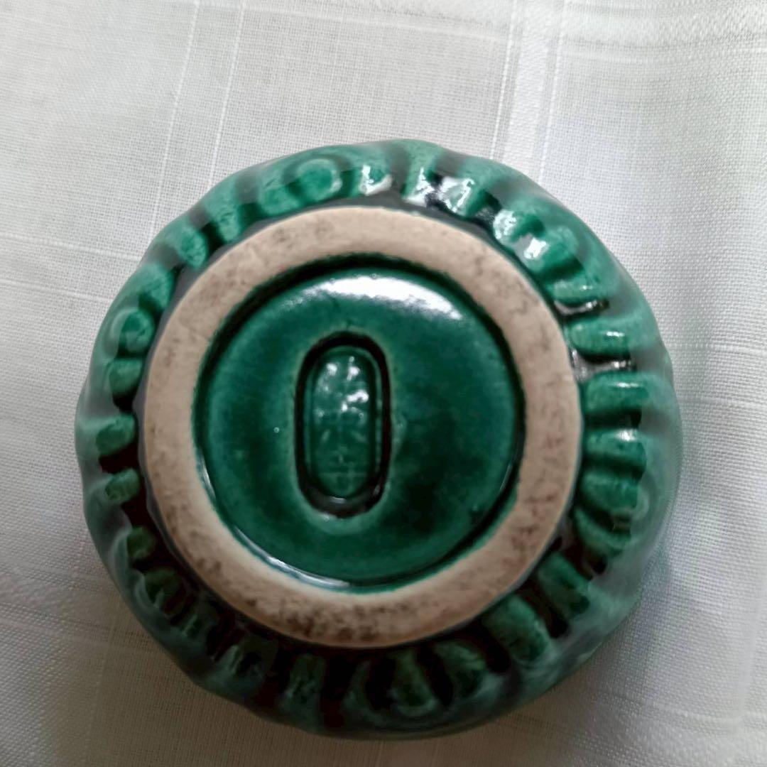 交趾蕗の薹香合　杉田祥平造　清閑寺窯