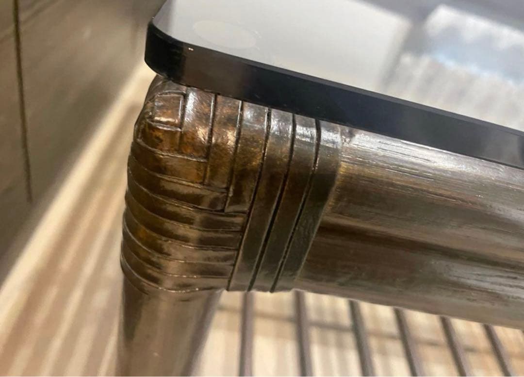 カサブランカ　ガラスローテーブル