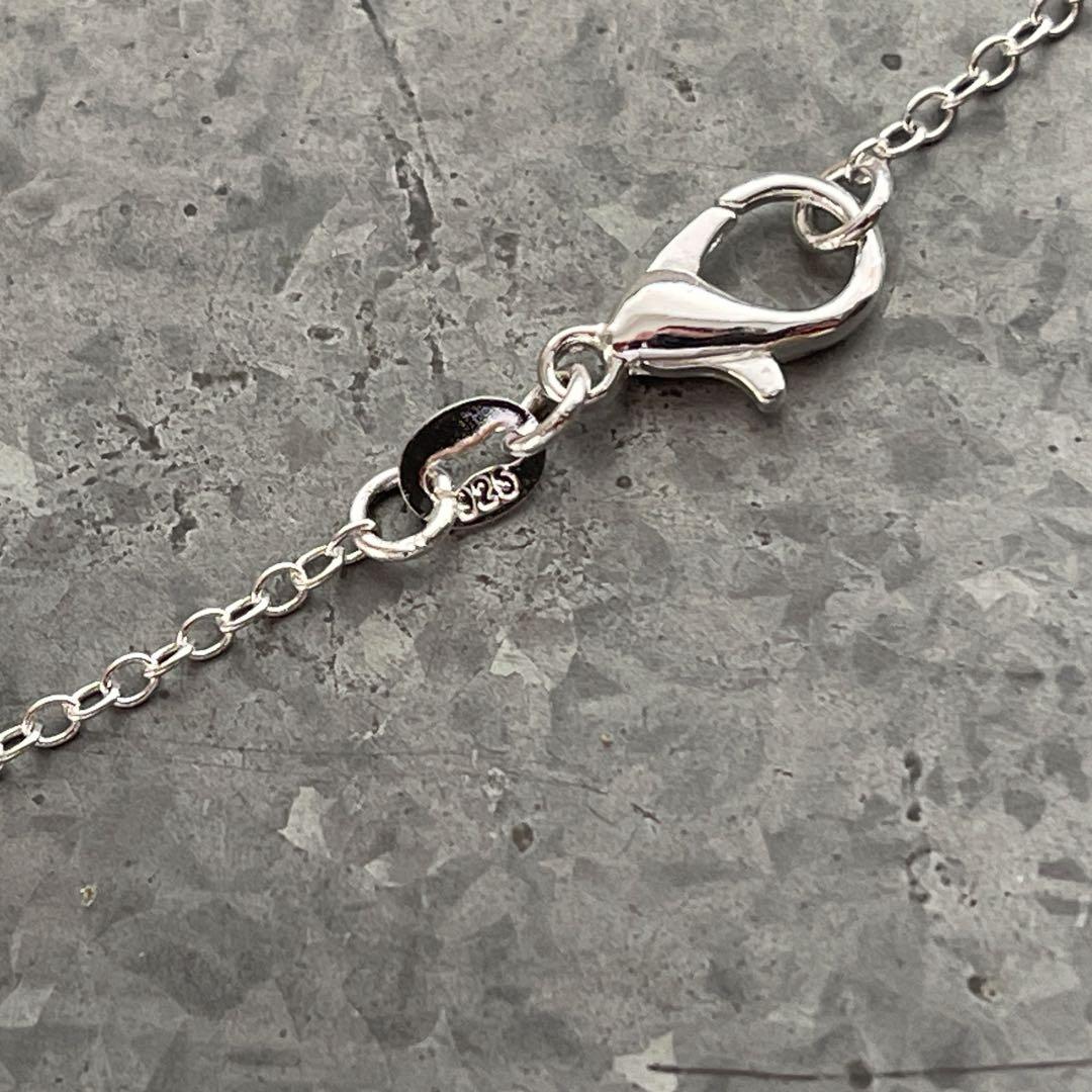 40's 勿忘草 スウィートハートジュエリー ヴィンテージネックレス シルバー