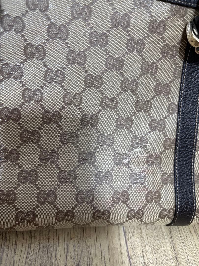 GUCCI グッチ アビーGGクリスタルトートバッグ ベージュ