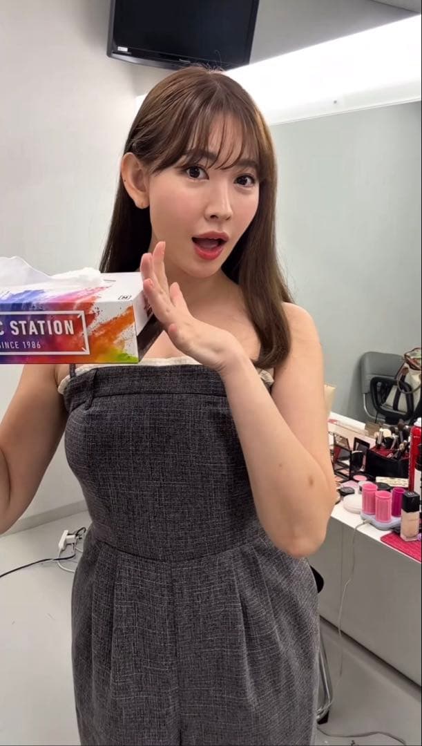 Her lip to♡Frilled Tweed Jumpsuit♡新品Mサイズ