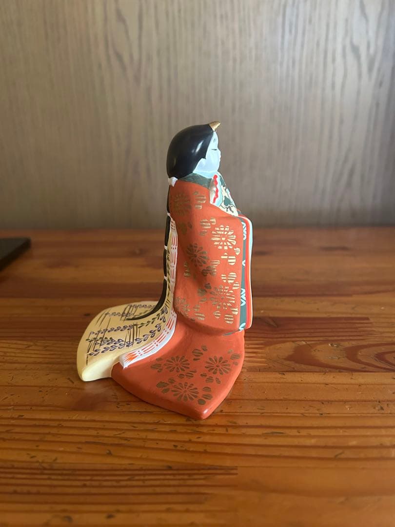 お雛様　京陶人形 小田益三作　雛人形台付