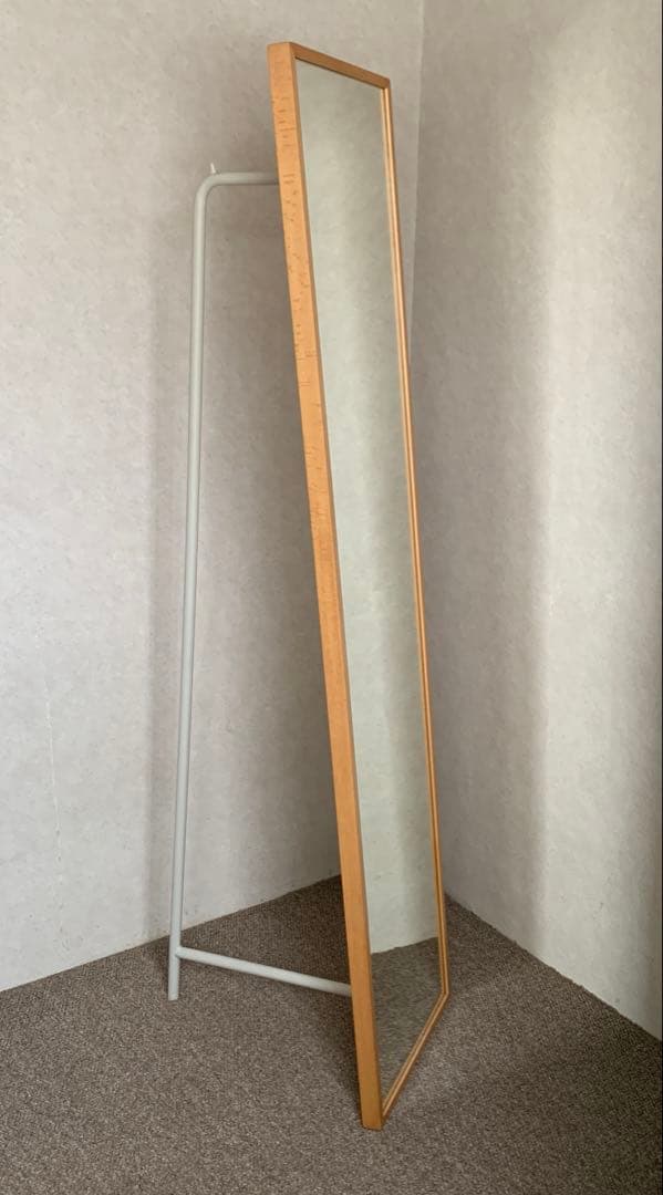 無印良品　姿見　鏡　ハンガーラック　送料込み　ミラー　中古