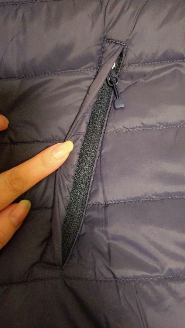 【美品】DANTON ダントン インナーダウンベスト ネイビー サイズ36