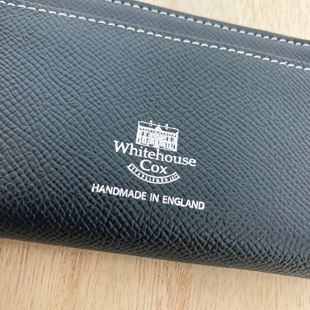 訳あり✨未使用✨ホワイトハウスコックス✨ミニ財布✨ブライドルレザー✨ネイビー