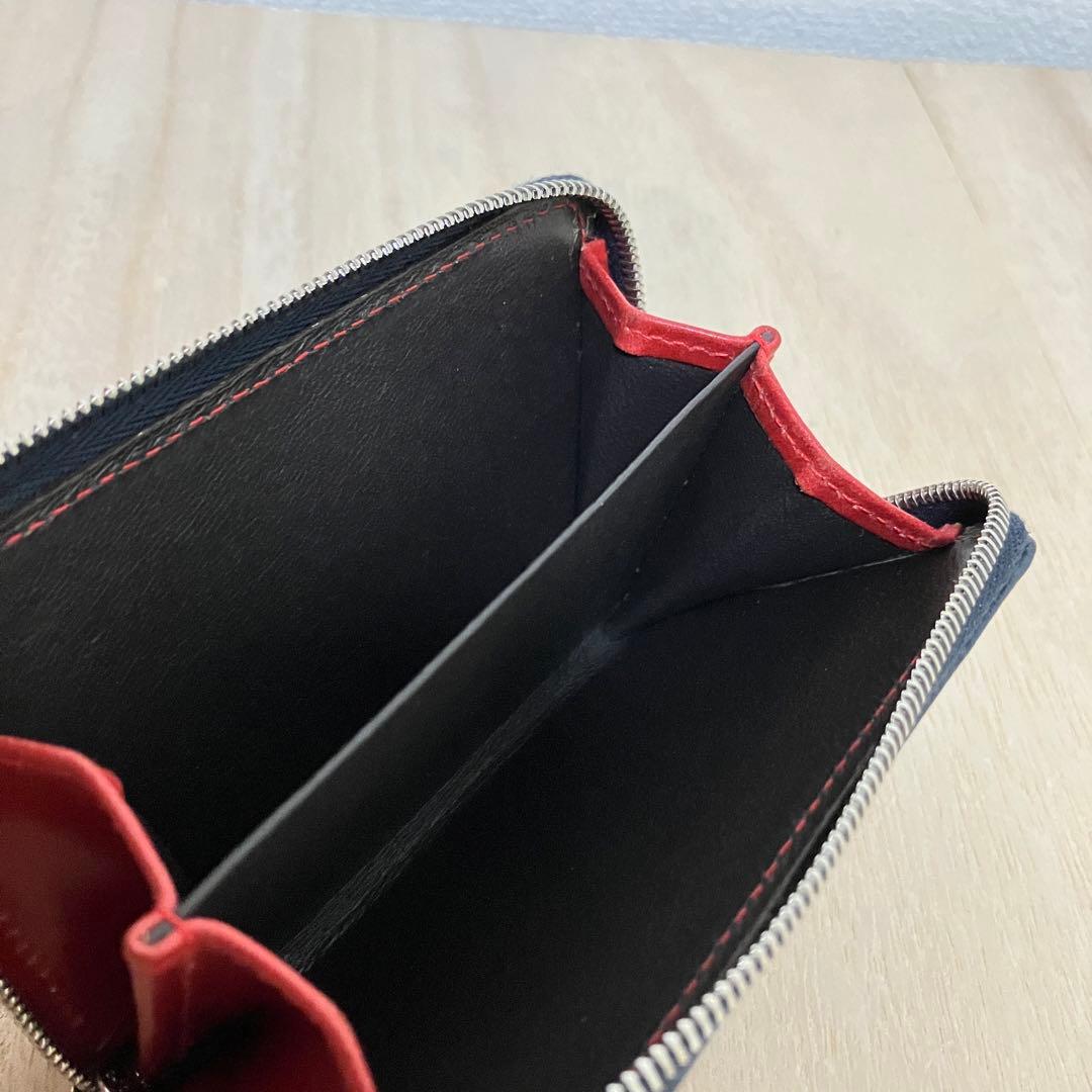 訳あり✨未使用✨ホワイトハウスコックス✨ミニ財布✨ブライドルレザー✨ネイビー