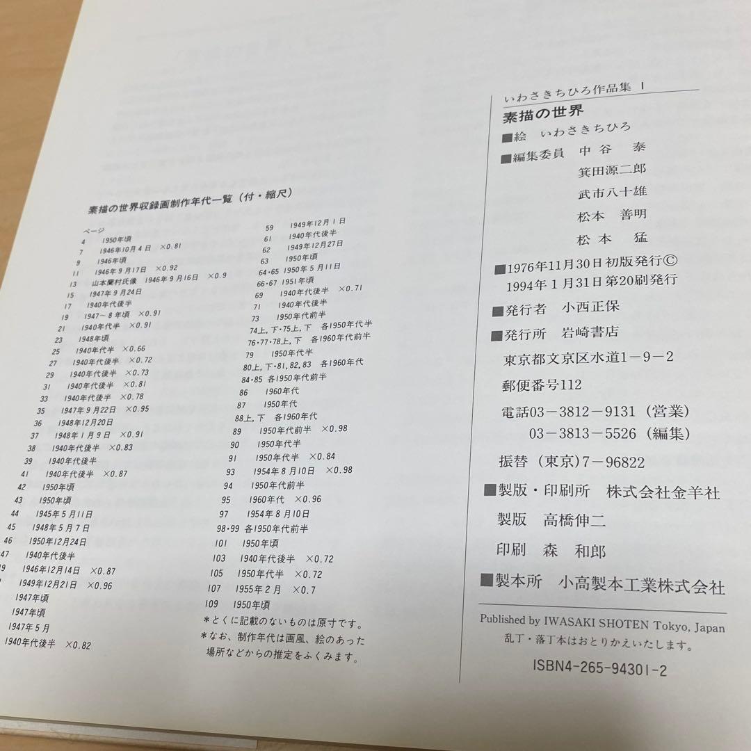 【値下げしました】いわさきちひろ作品集 全7巻