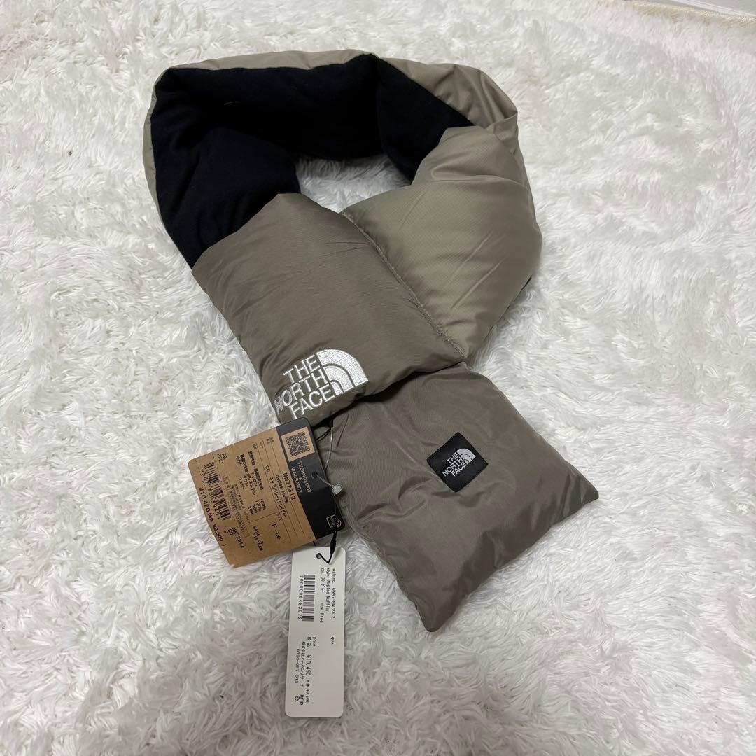 新品　ノースフェイス　ヌプシマフラー　グレー