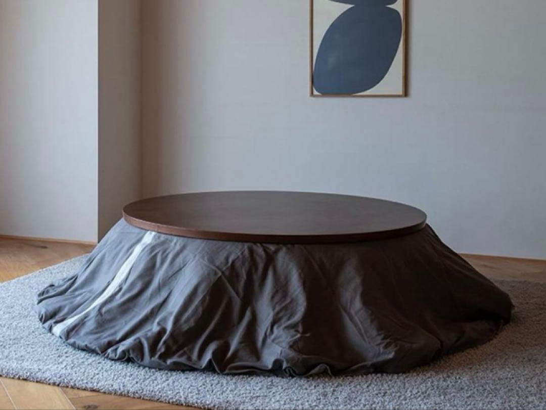 アクタス 円形こたつカバー ブラウン　ACTUS 色褪せ　中古品