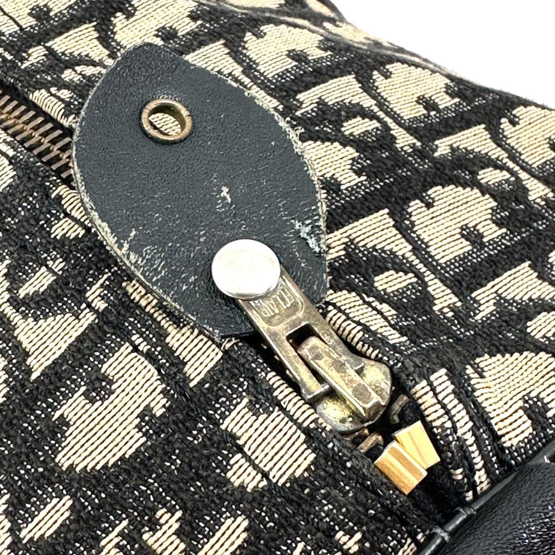 Christian Dior トロッター キャンバス ボストンバッグ ブラック