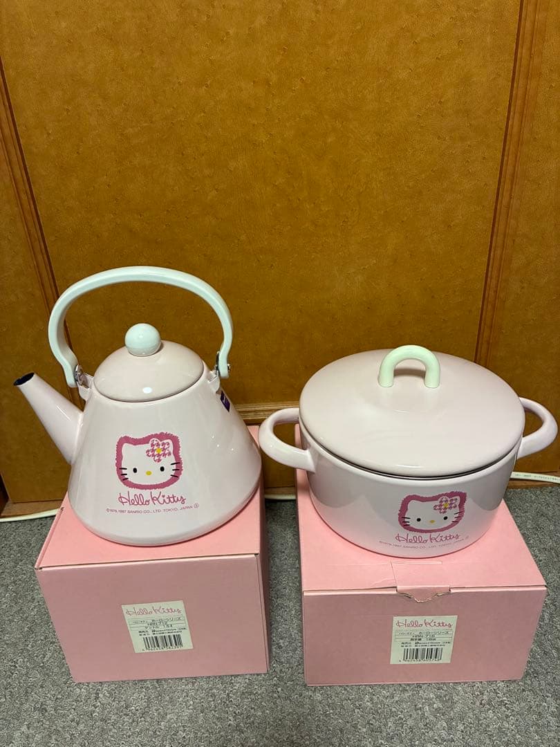 ハローキティ ピンク やかん ケトル ポット 鍋 キティーちゃん