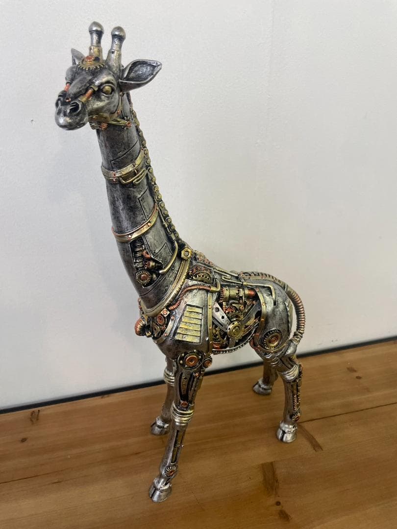 メカ麒麟　キリン　置物　オブジェ　インダストリアル　アニマル　動物　ロボット