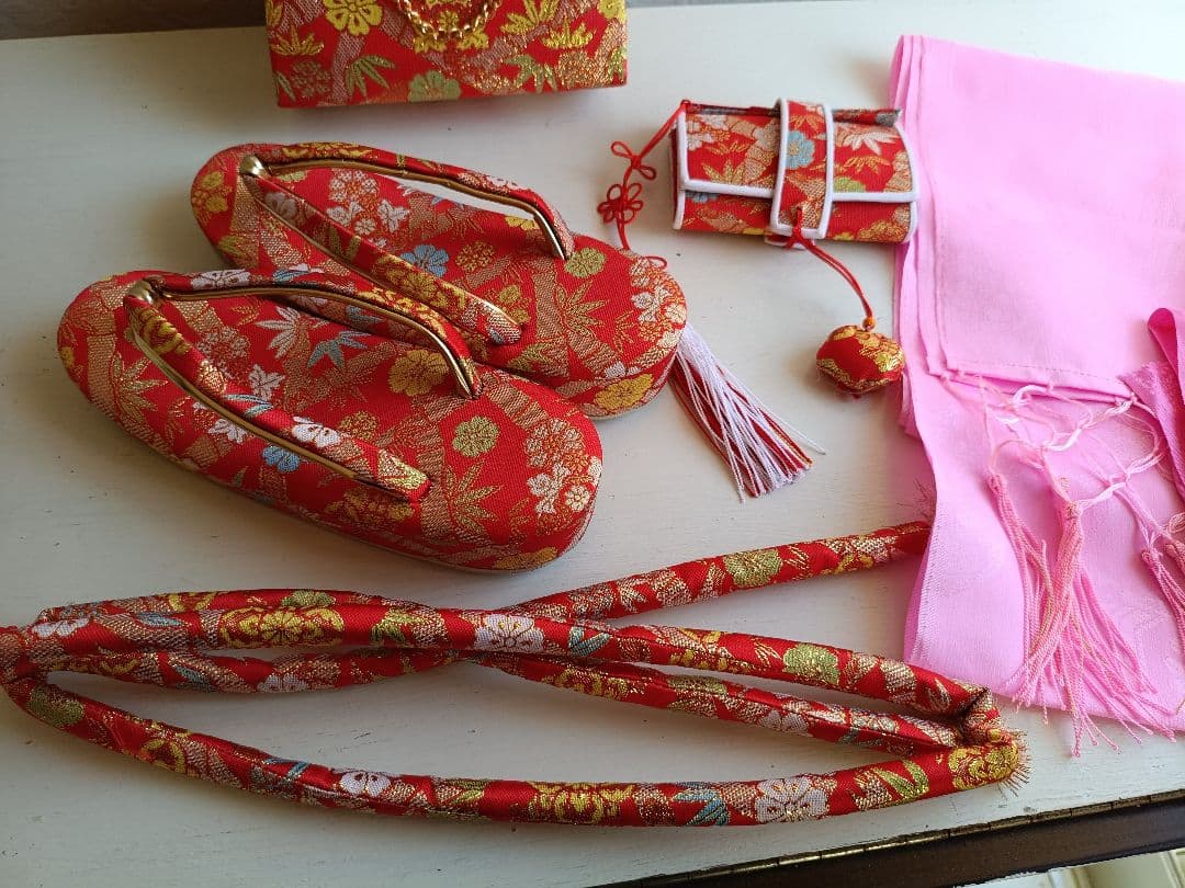 式部浪漫☆新品刺繍入着物☆作り帯フルセット