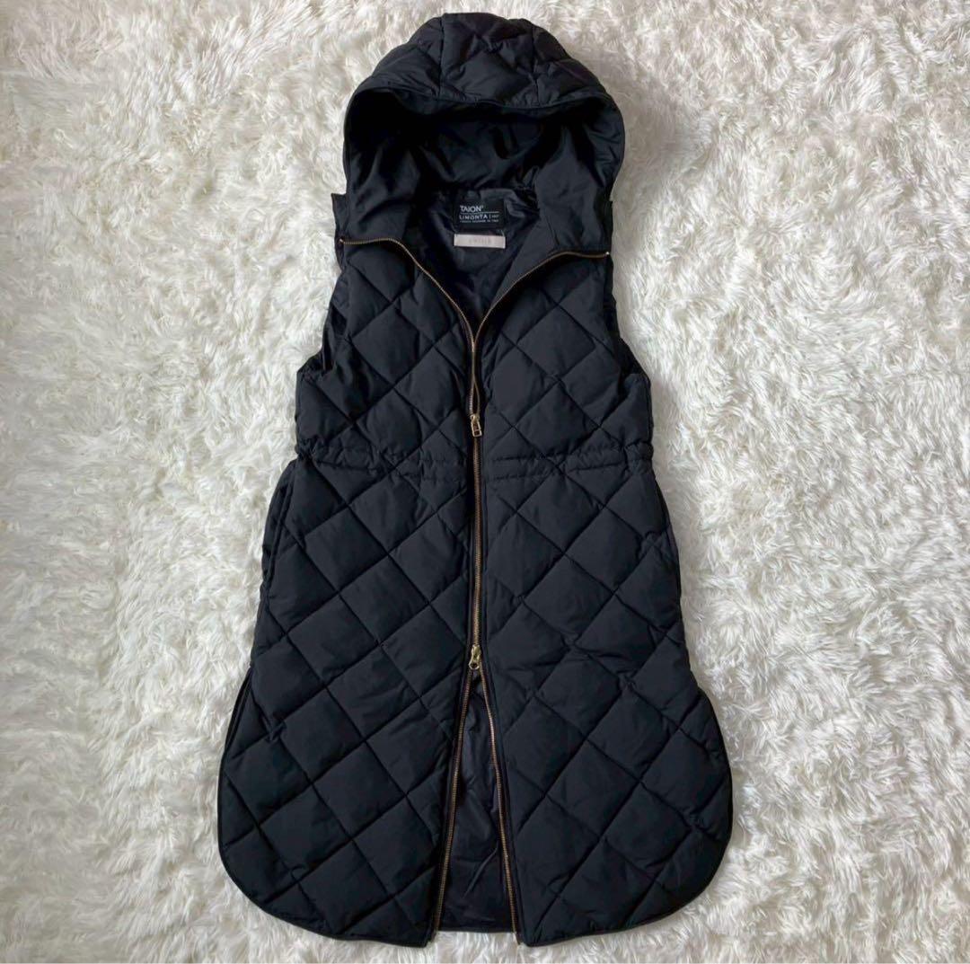 TAION UNFILOコラボ　ダウンベスト　キンティング　ダウンコート　フード
