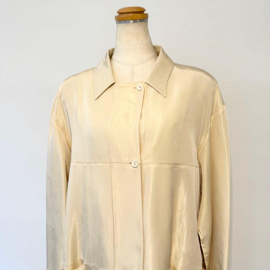 FENDI フェンディ　アセテート✖️シルク　スプリングコート　46 ヴィンテージ