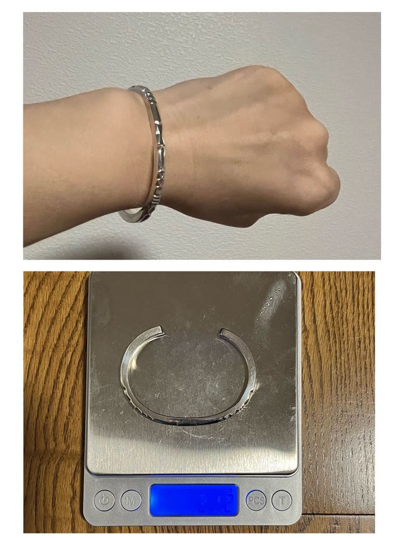 ジェニファーカーティス　シルバーバングル　インディアンジュエリー　navajo