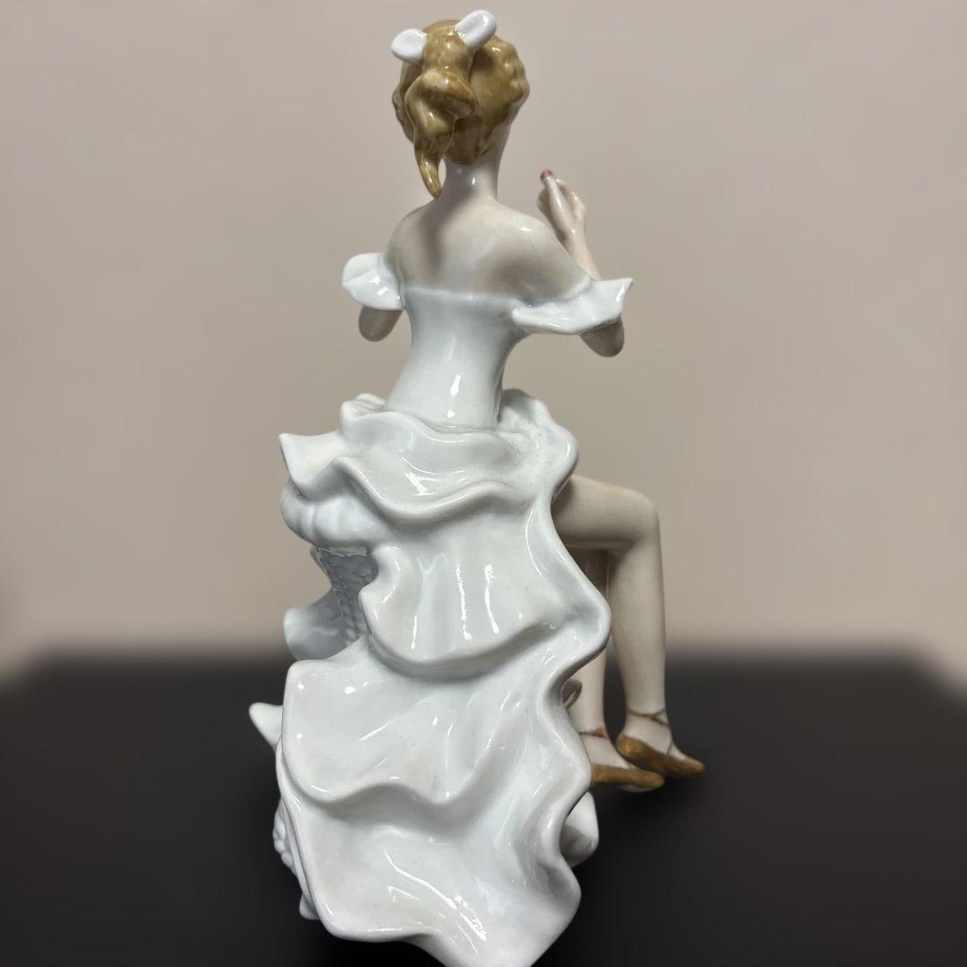 ドイツWallendorfウォーレンドルフ★バレリーナ人形置物陶器像2体セット