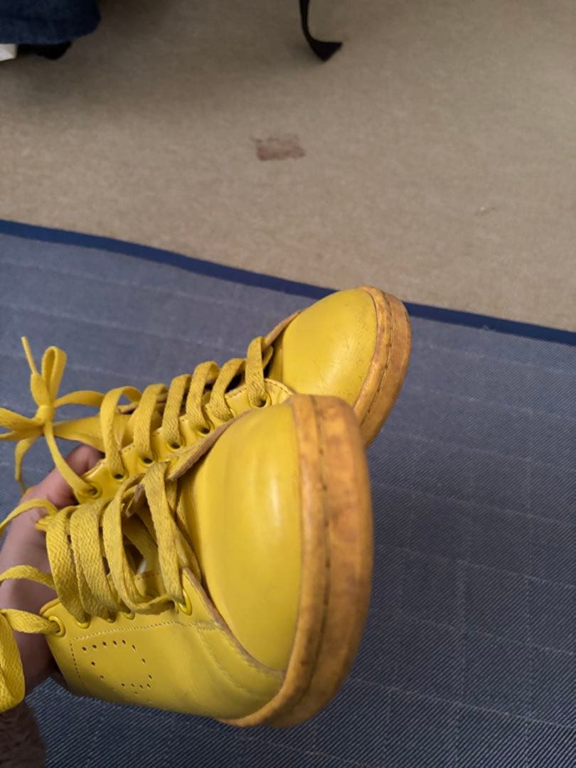 adidas Raf Simons イエロー スニーカー使用感ありサイズ9