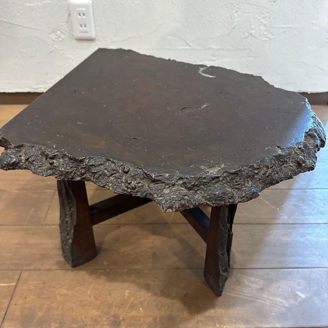 瘤木 一枚板 ローテーブル アンティーク